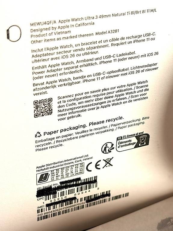 Apple Smartwatch: Apple Watch Ultra 3 – Usato da Vaulruz venduto da Bgenoud 1