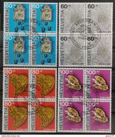 1994 PP Volkskunst der Schweiz Viererblock ET-Stempel