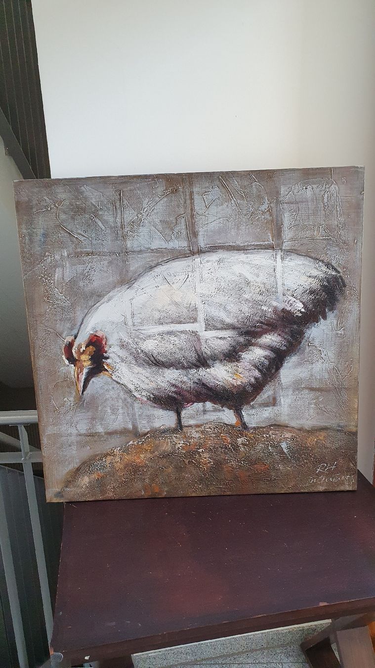 Gemälde: Gemälde 90 x 90 cm – Gebraucht aus Unterterzen von Jerommeke