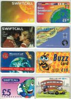 8 Prepaid Telefonkarten Grossbritannien