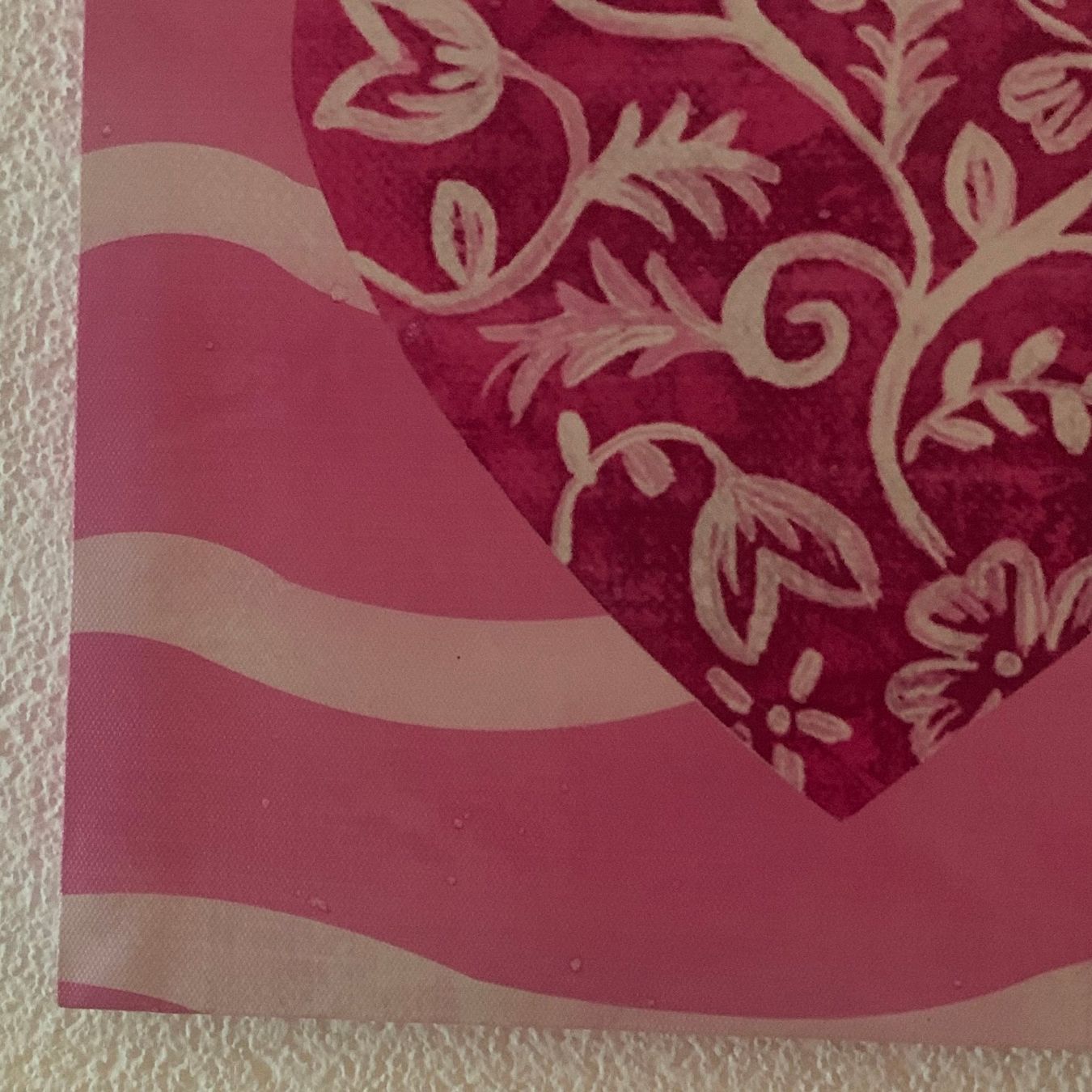 Poster & Bilder: Bild Herz mit Muster, Pink 28x28cm – Gebraucht aus St. Gallen von Miousch 5