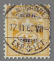 Z/57, 12 RP. GELB WEISSES PAPIER VOLL-0 LAUSANNE,  SBK 480.-