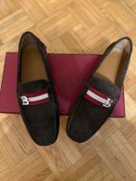 Bally Loafers Suede,  Neu, Originalverpackt, EU 7.5E, Braun