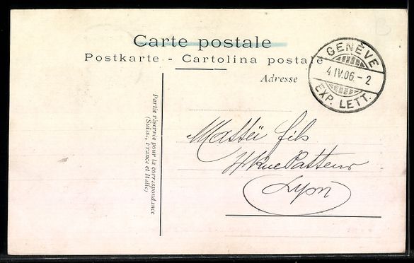 Cartes postales: AK Genève, Parc des Eaux-Vives – D'occasion à Berlin par bartko-reher 1