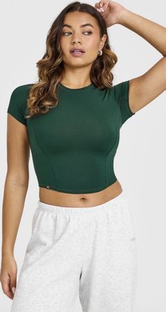 Crop Top oner active kurz grün Grösse S