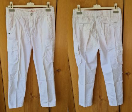 Vintage Mason's Cargo-Hose weiss spezielles Futter 38 (SVT)