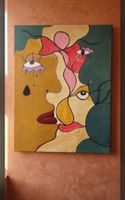 Gemälde " Geteilter Schmerz" handmade 60×80