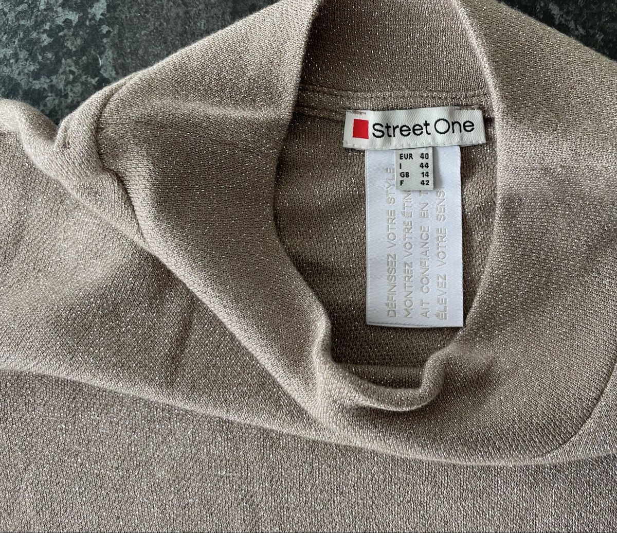 Maglioni & Felpe: Street One Glitzer Shirt, Gr. 40 – Nuovo e nell'imballaggio originale da Bronschhofen venduto da Sommernacht03 3