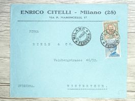 TR80 Enveloppe + Timbre Italie 1926