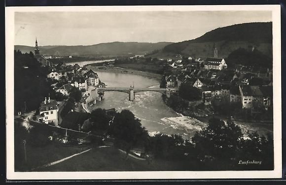 Cartoline postali: AK Laufenburg, Ortspartie mit Brücke – Usato da Berlin venduto da bartko-reher