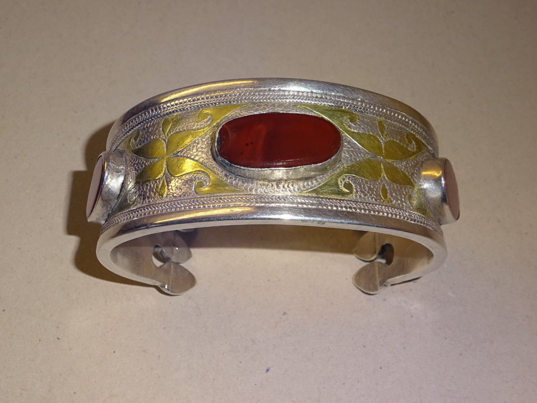 Bracciali & Braccialetti: Karneol Armreif - echt Silber – Usato da Esslingen venduto da eintagammeer 3