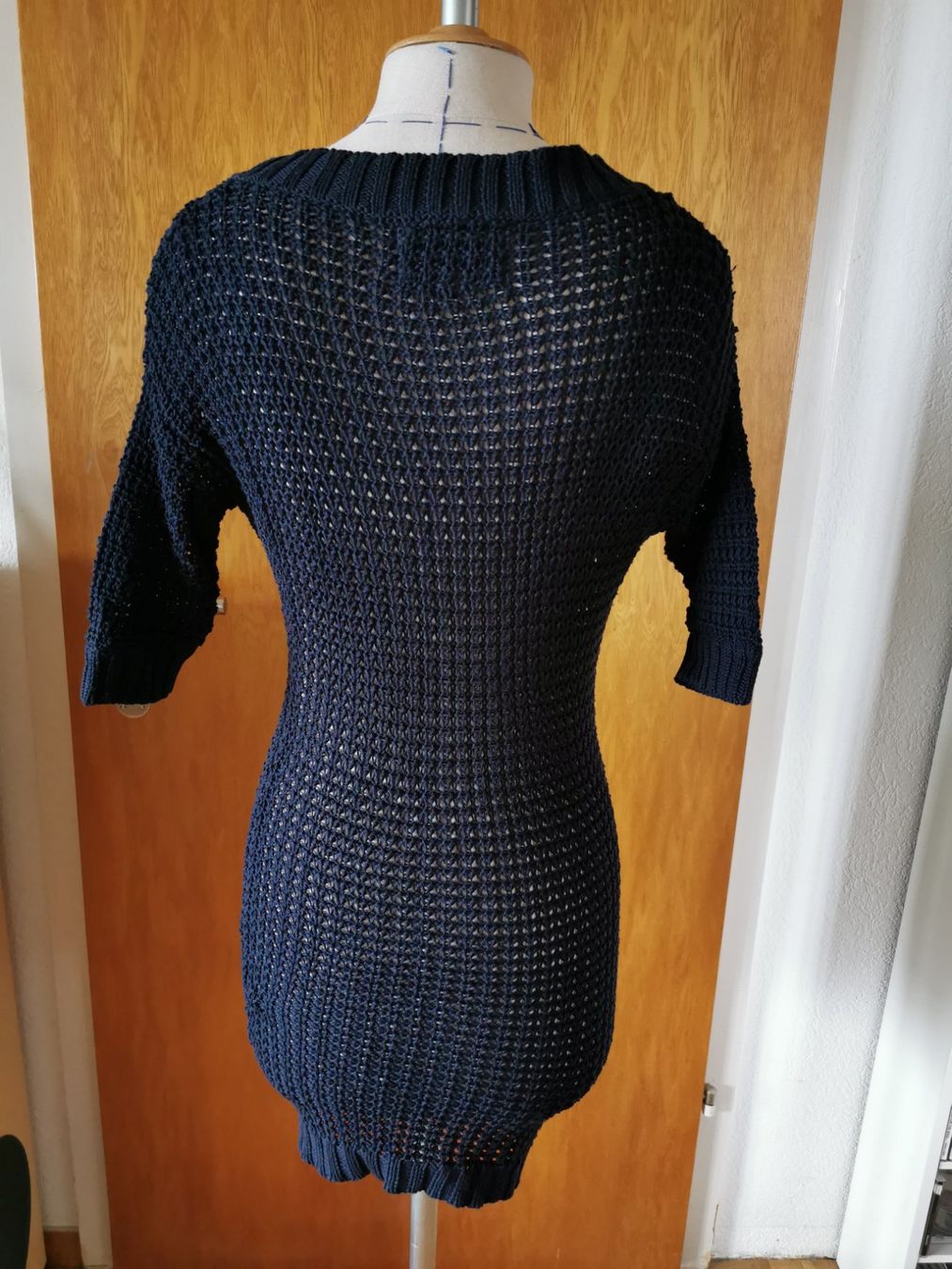 Vestiti: Strickkleid navy, Baumwolle, XXS – Usato da Zwillikon venduto da Leewii 2
