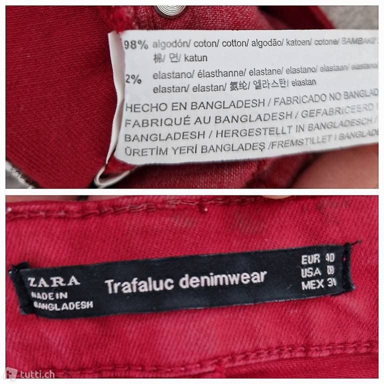 Zara Jeans: Zara beschichtete Jeans Gr. 40 – Usato da Erlinsbach SO venduto da ULIKH 7