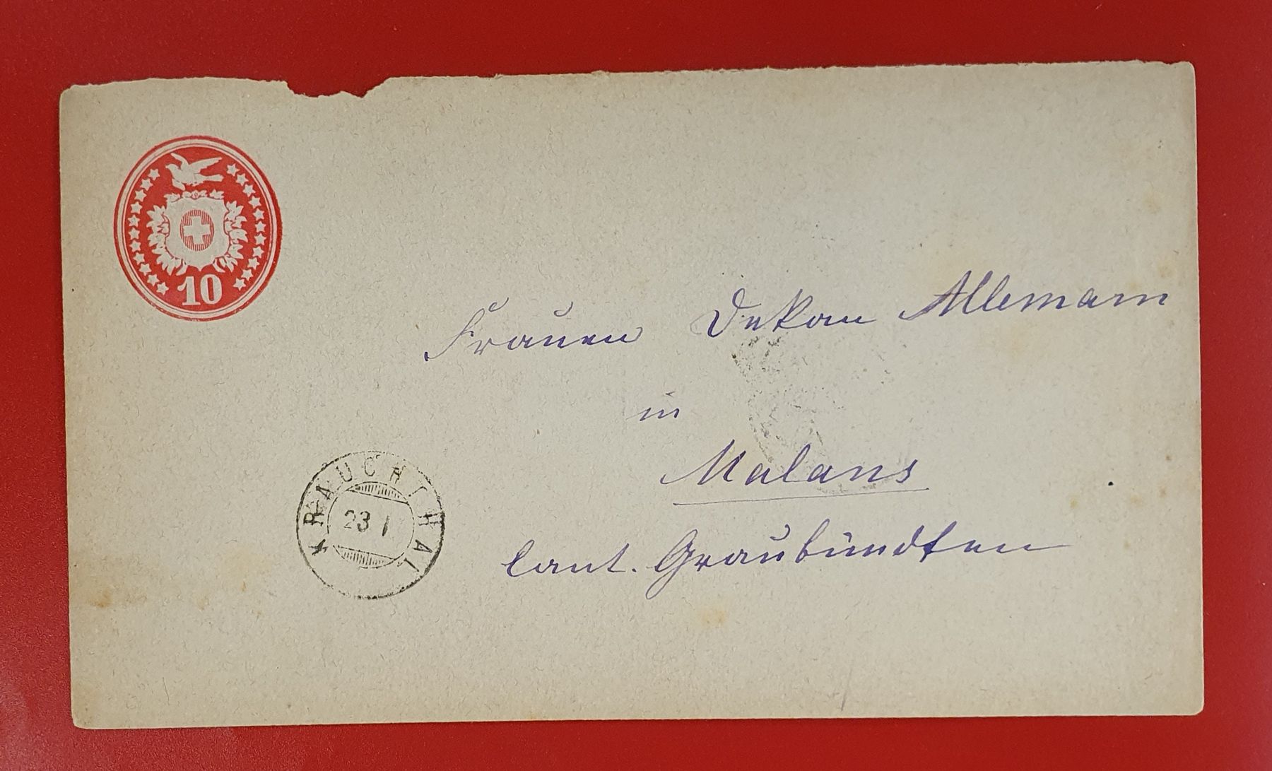 Tutti i francobolli: 2 Tüblibriefe mit Zwergstempel – Usato da Kreuzlingen venduto da Rschweiz1 1