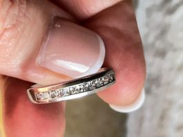 Damenring super klassisch Silber 925  (Grösse 58)