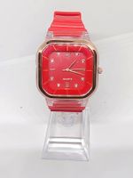 Montre/bracelet 24,5 cm  en silicone Pin Time, cadran /4 cm