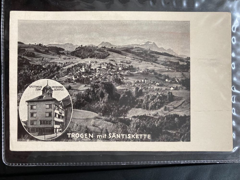 Schweiz AK Trogen mit Säntiskette Gashaus/Metzg. Zum Schäfle (Neu ...
