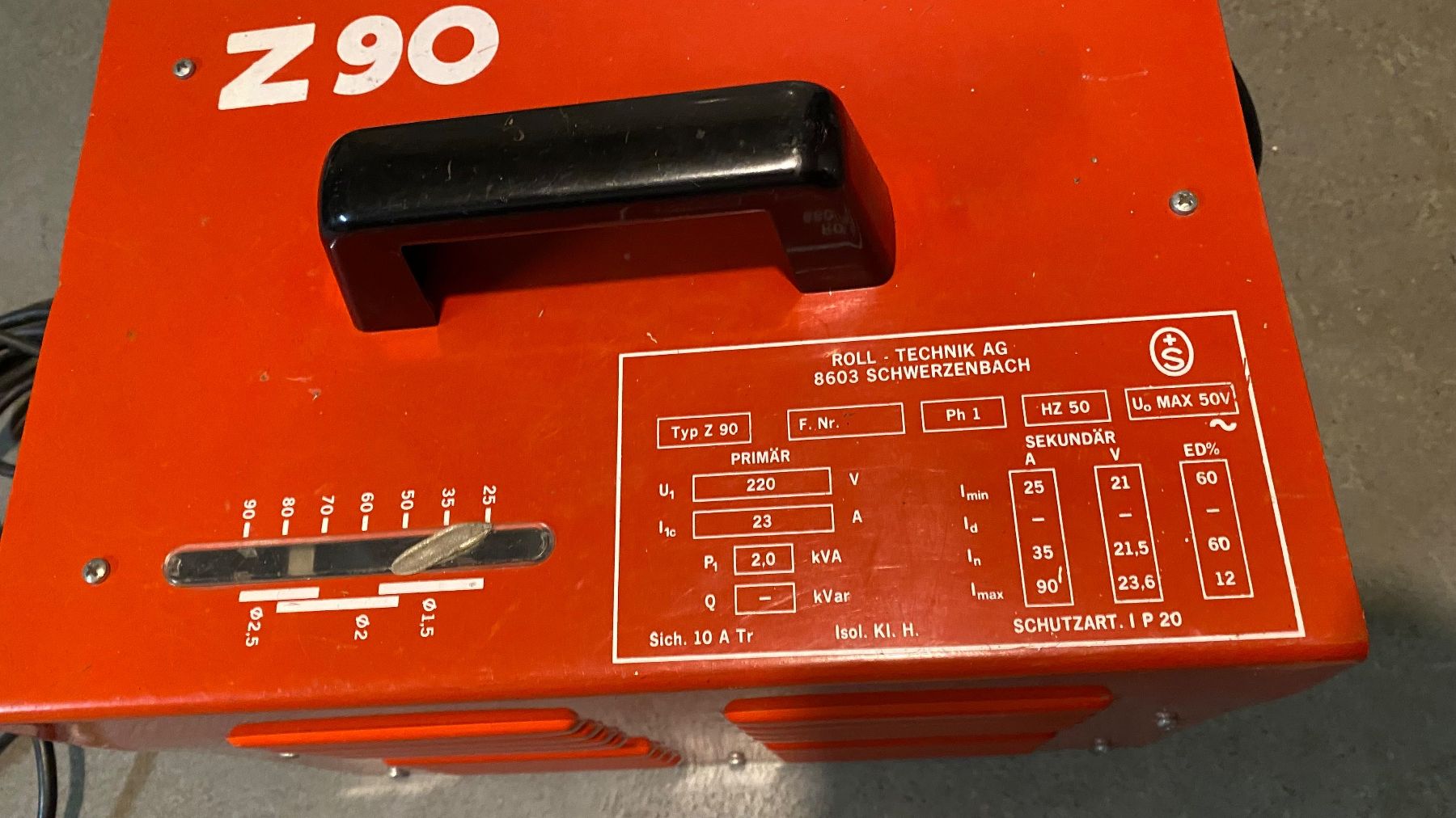 Saldatori: Elektroden Schweissgerät Z90 – Usato da Oberriet SG venduto da shanis 2