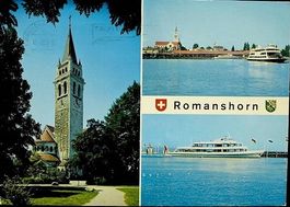 ROMANSHORN Katholische Kirche und Hafen - Schiff