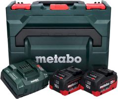 Metabo Basis-Set 2 x LiHD 10Ah + ASC 145