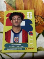 Fussball Sticker Oscar Bobb NOR 20 Panini neuwertig