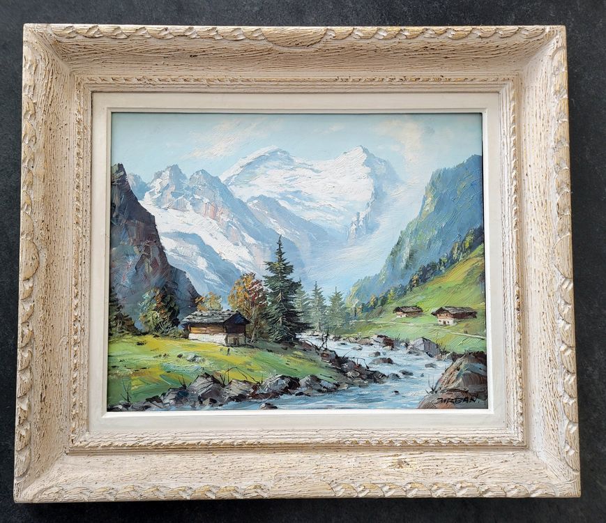 Ölgemälde Urban 70x60 cm | Kaufen auf Ricardo