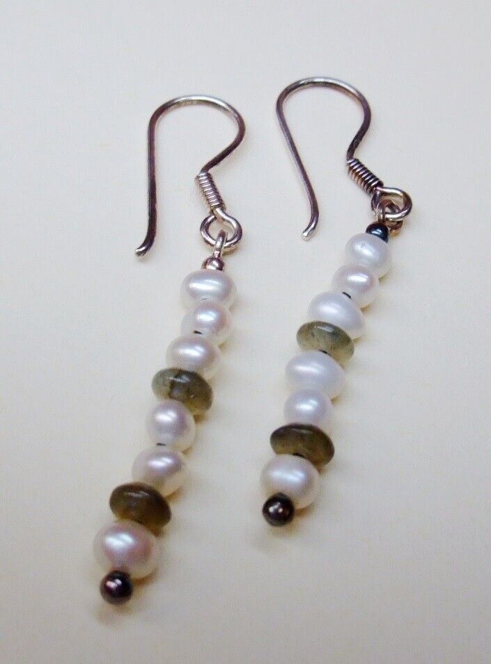 Ohrringe & -stecker: Schöne Ohrringe, Perlen Labradorite Silber 925 - alles echt – Neu (gemäss Beschreibung) aus Basel von ivoli