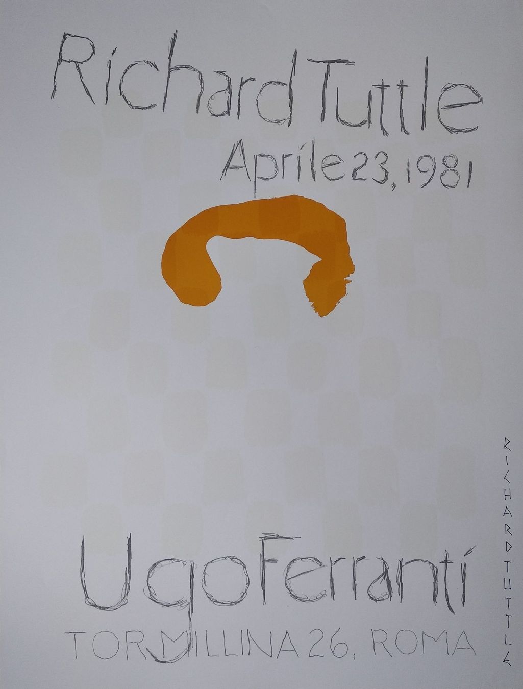 Sciablone: RICHARD TUTTLE - ORIGINAL-PLAKAT – Usato da Goldach venduto da Gaip