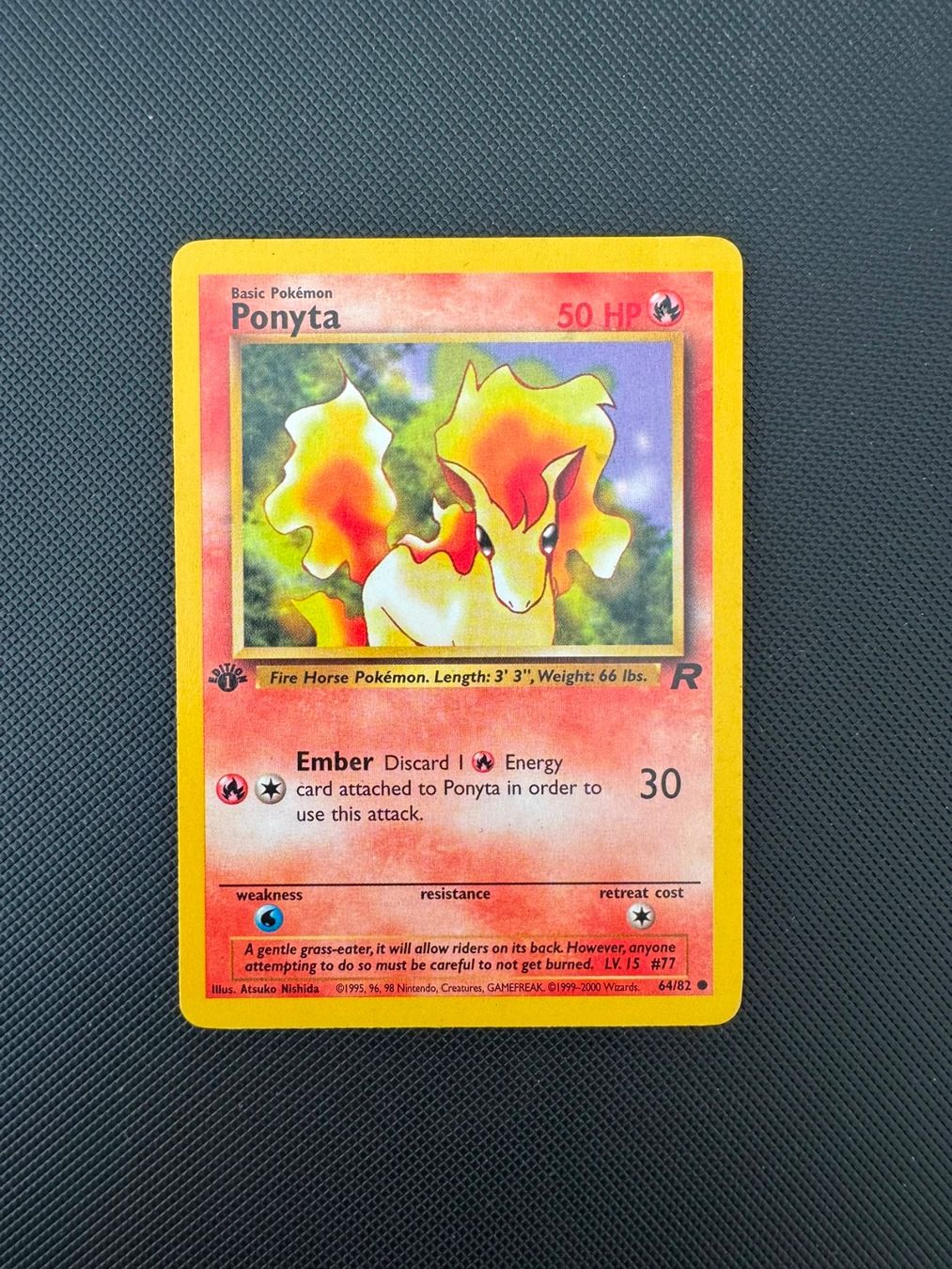Pokémon Carte collezionabili: Pokémon Ponyta 1. Edition 64/82 – Usato da Seuzach venduto da provenzano18