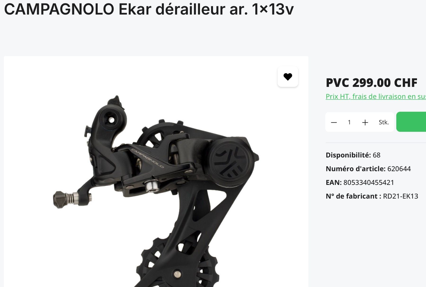 Campagnolo Pezzi di ricambio: Campagnolo EKAR 13s deraillure; 300km – Nuovo (secondo la descrizione) da Luzern venduto da ASA_DES 6