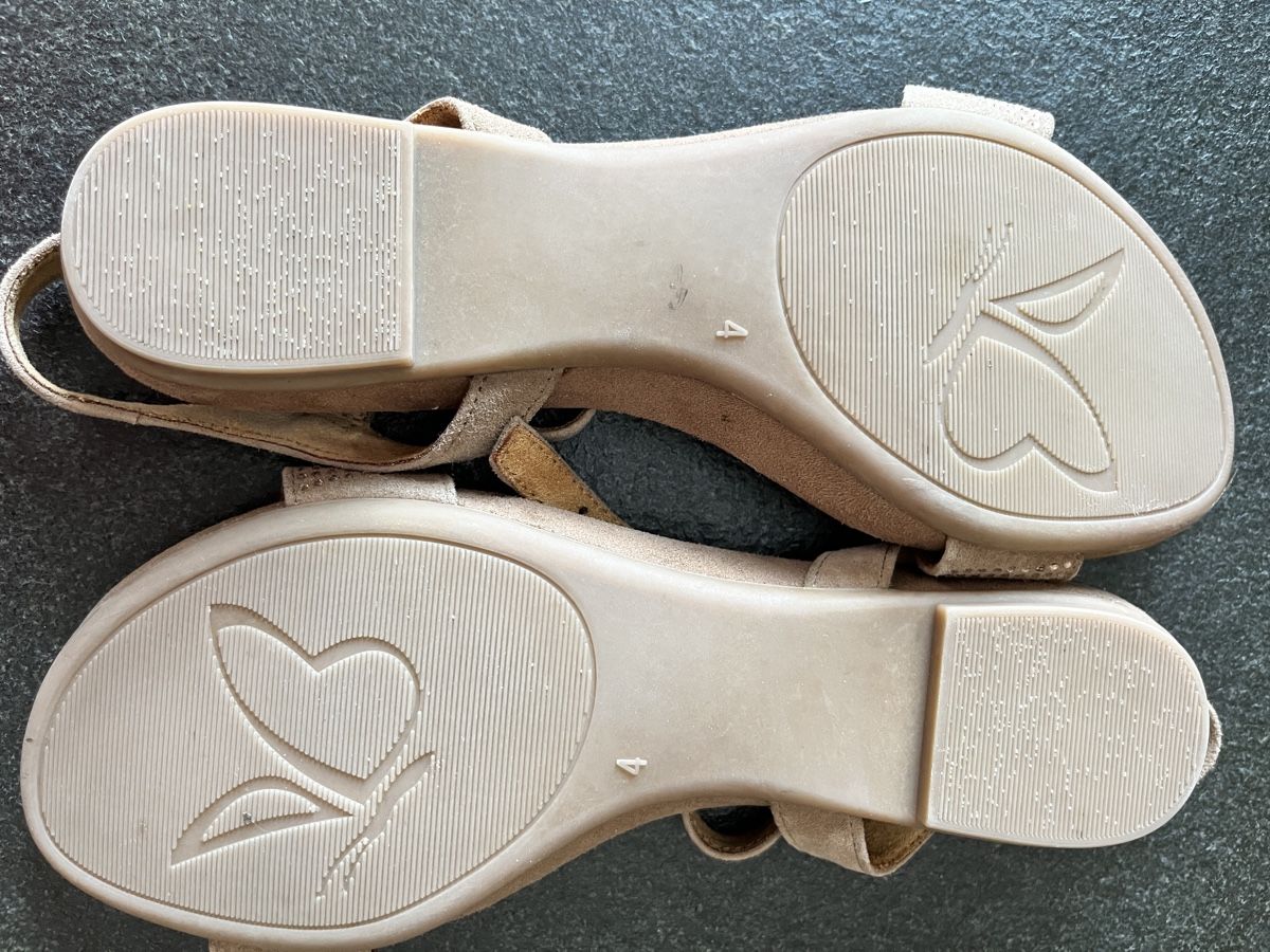 Damenschuhe: leichte Sandalen Leder Rosatonig Gr 37 – Gebraucht aus Ittigen von franzis6 3