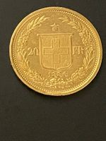 Goldvreneli RAR 20-er 1886 jg Helvetia