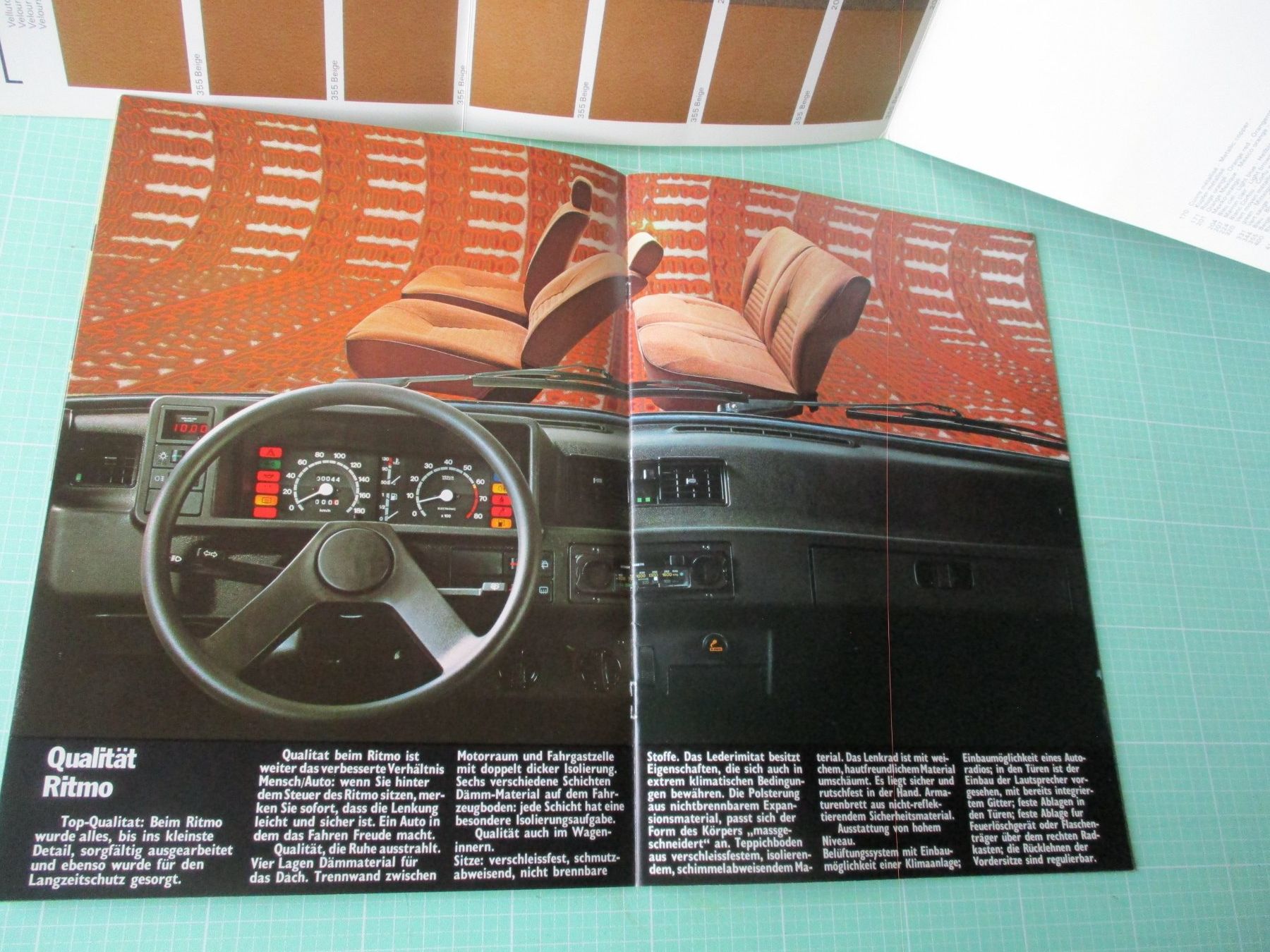 Documenti: Fiat Ritmo  Prospekt + Gamma colori – Usato da Ottikon Gossau ZH venduto da hokuspokus 3