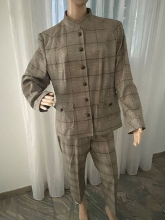 Extravaganter Damen Hosen Anzug, Jacke Gr. 46 / Hose Gr. 38