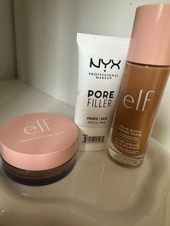 e.l.f. Halo Glow Setting Powder, Foundation, Primer-up (Neu (gemäss ...