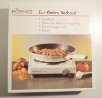Koenig Einzelkochplatte weiss neuwertig