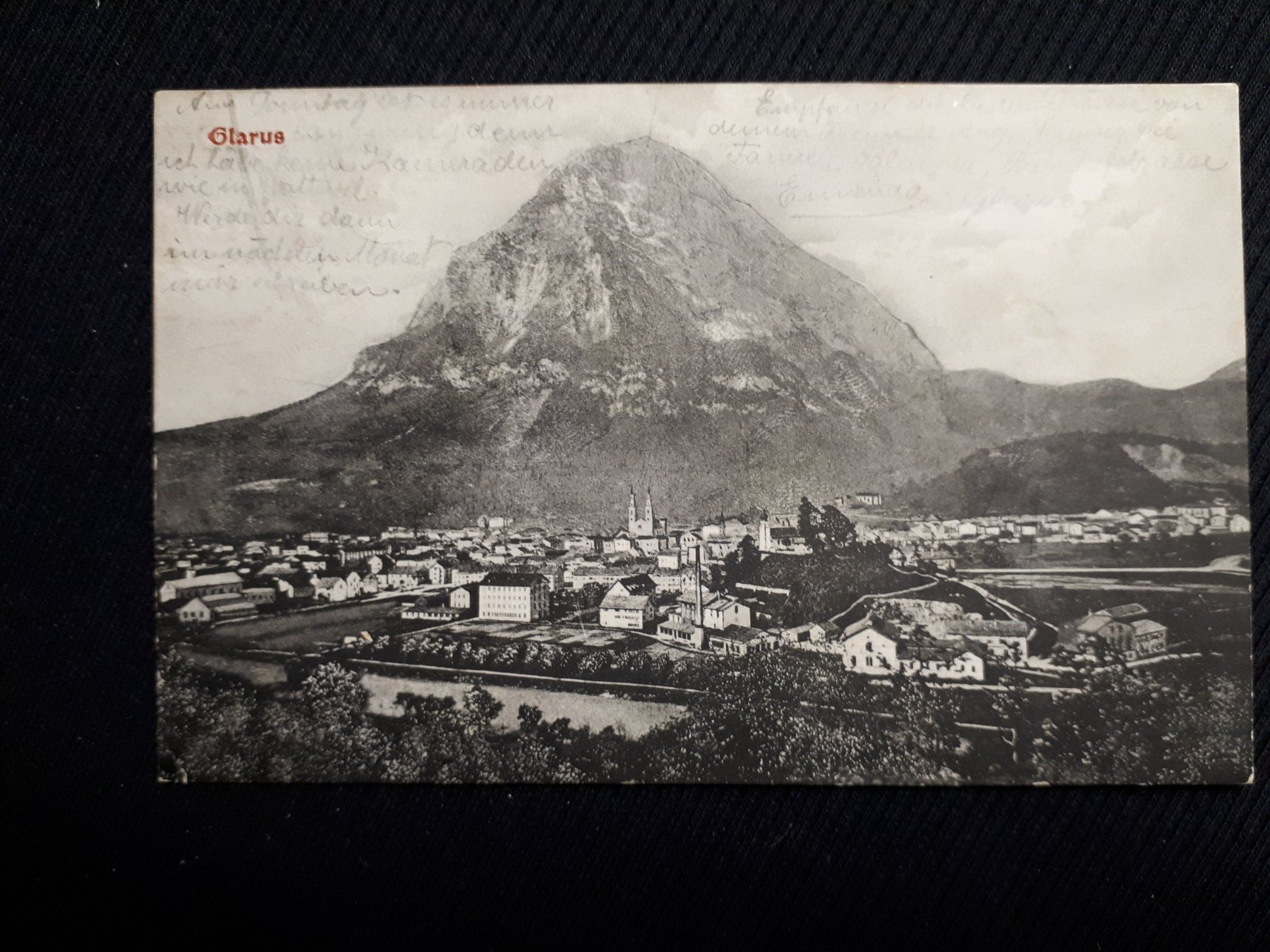 Cartoline postali: . GLARUS 1908 – Usato da Ponto Valentino venduto da giorgia06