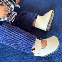 1 Paar Puppenschuhe für Sasha Baby etc., Druckknopf, 5.0 cm