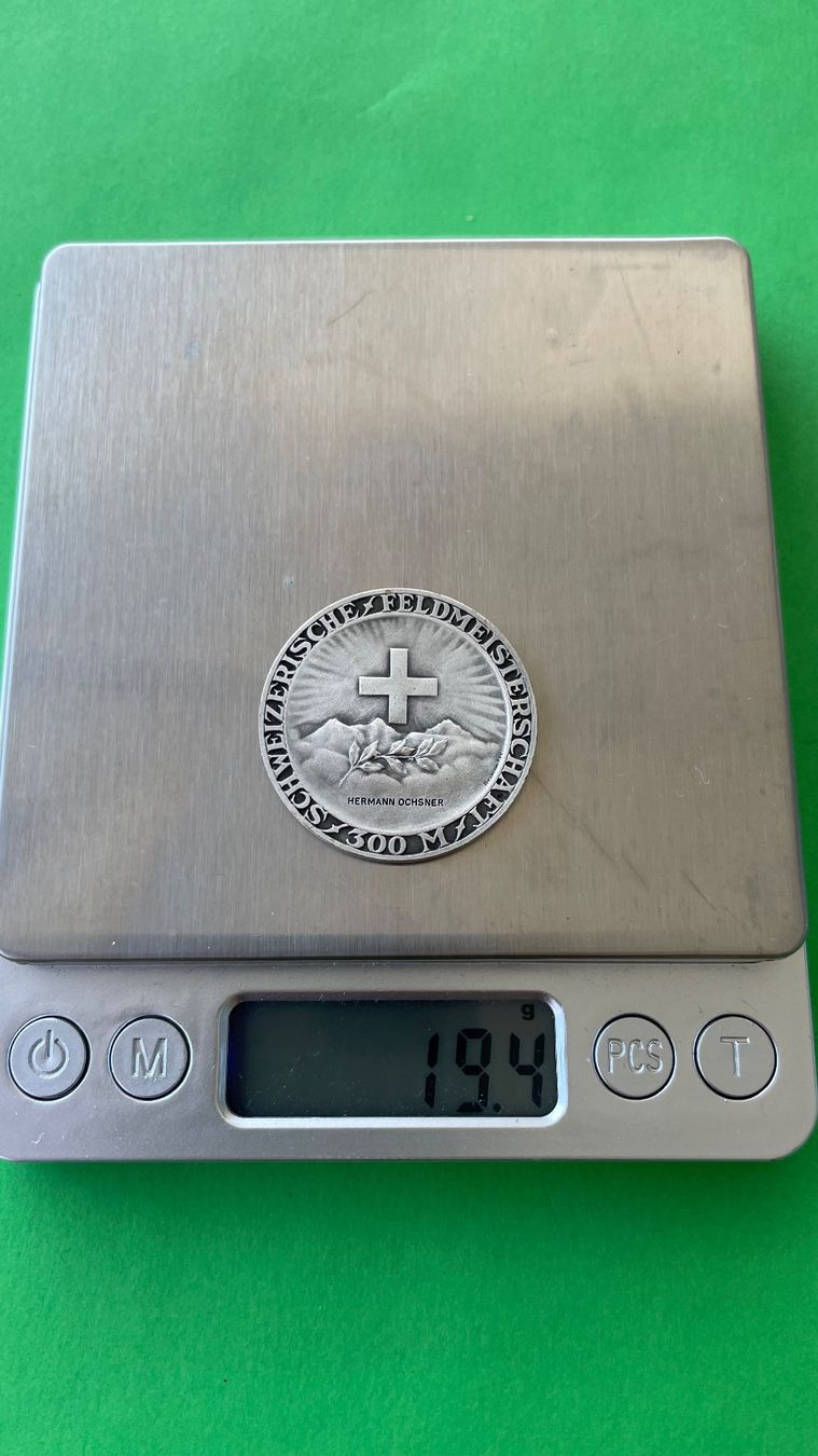 Medaglie: Schweizerische Schuetzenmedaille, Silber 925 – Usato da Bremgarten AG venduto da Schussi 8