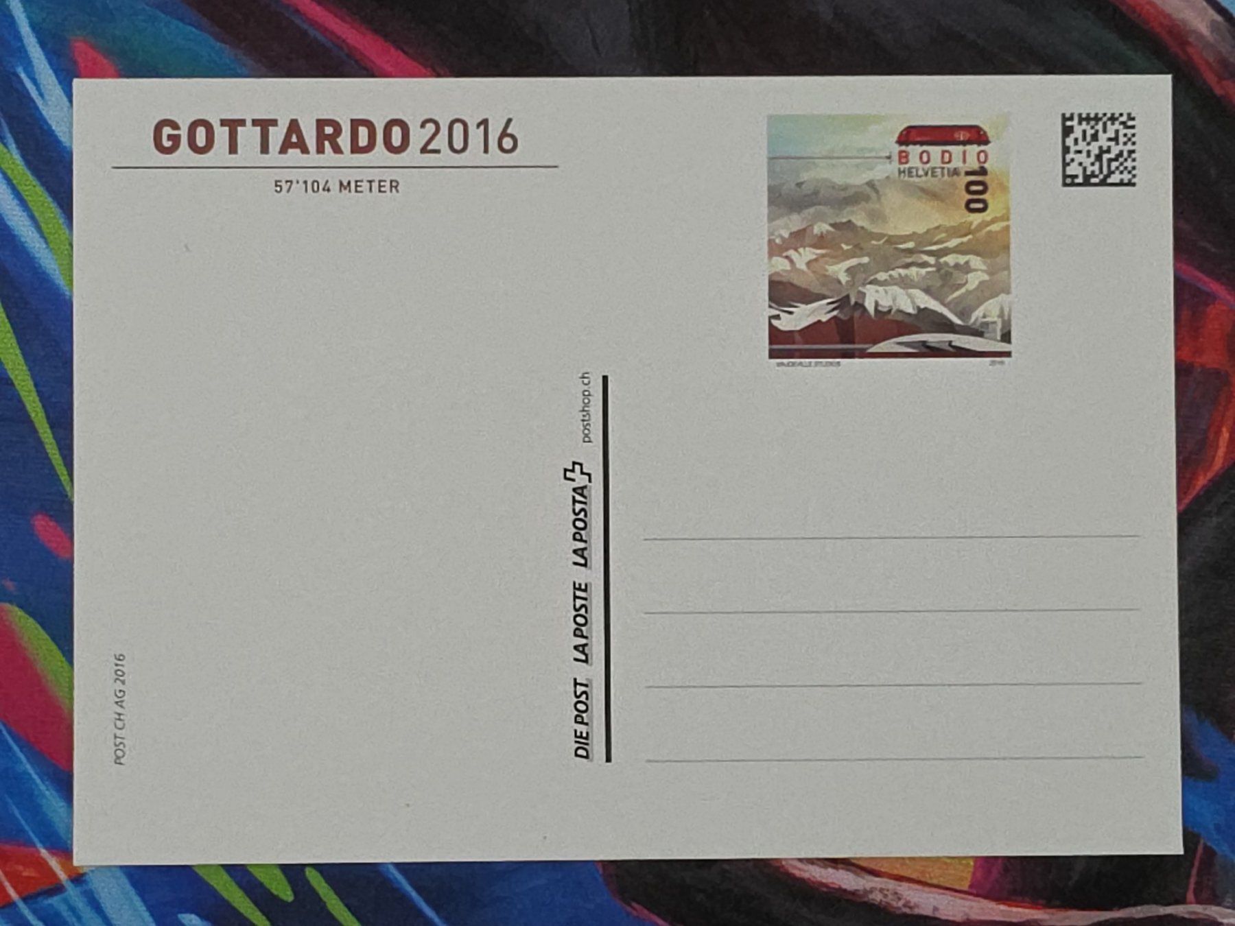 Ansichtskarten: CL26 Carte Postale + Timbre Suisse 2016 – Gebraucht aus Cousset von Patrick_Collections 1