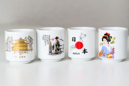 Ganz neu, aus Japan! Becher Set Schnaps, Porzellan, Geschenk