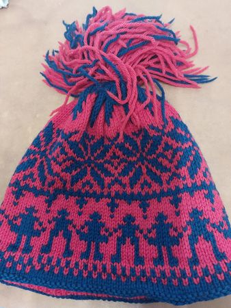 Warme Norwegerkappe  handgestrickt