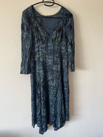 Damen Kleid  Seide/Rayon Mix, Gr. S vintage style mesh