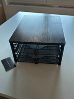 Schubladencontainer Metall und Holz Optik 2 Schubladen 