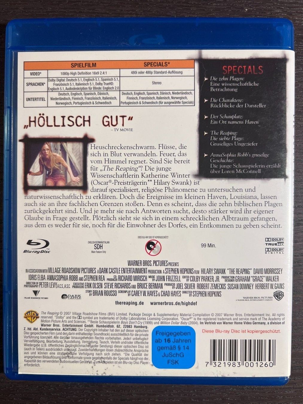 Tutti i DVDs: The Reaping - Die Boten der Apokalypse – Usato da Zürich venduto da Blu-ray_ZH 1