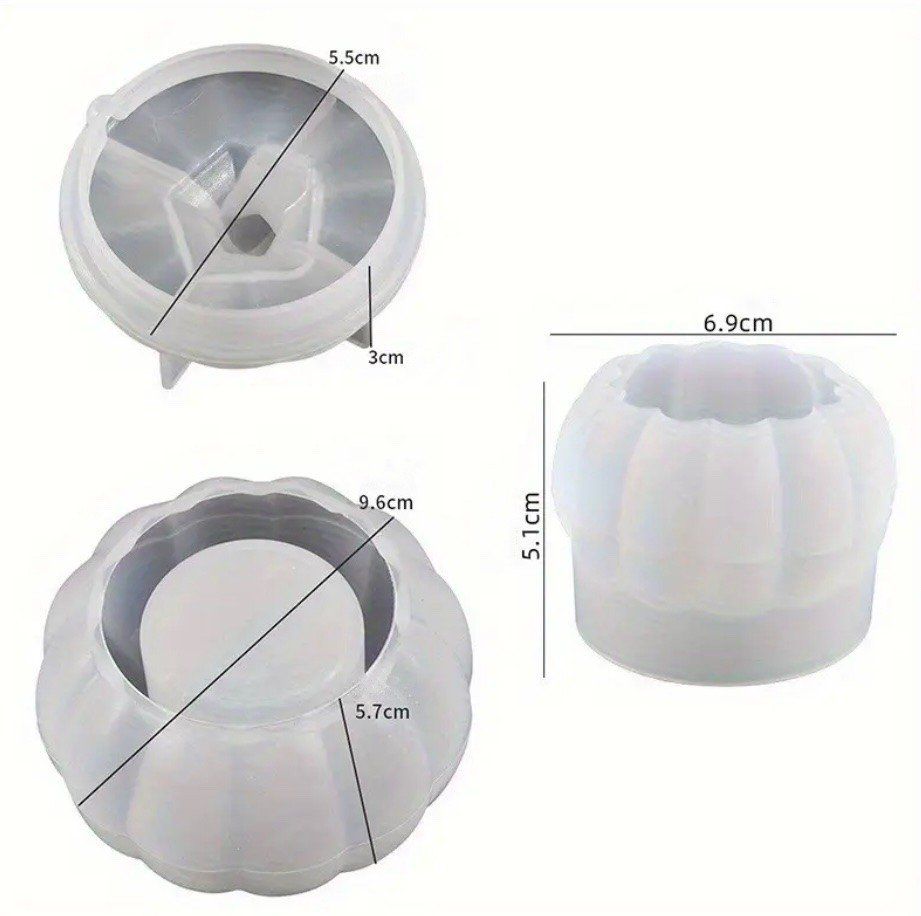 Backformen: Giessform Silikonform Kürbis mit Kürbisdose – Neu und originalverpackt aus Kaltbrunn von schere-stein-papier 1