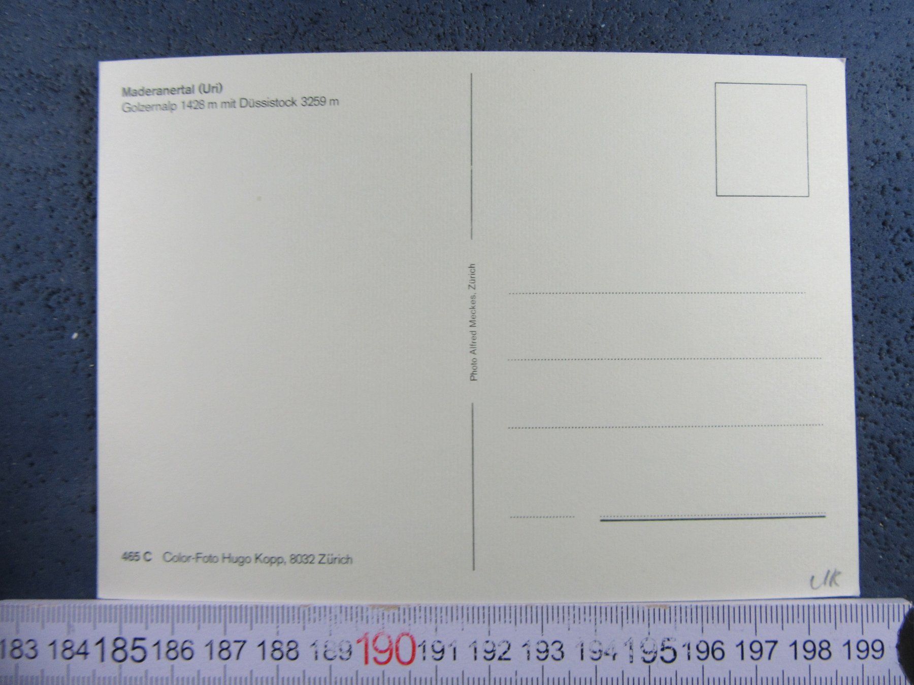 Cartoline postali: MADERANERTAL URI AK GOLZERNALP – Usato da Ettingen venduto da Hausi4711 1