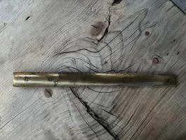 Schuhlöffel Messing mit Gravur gebraucht 