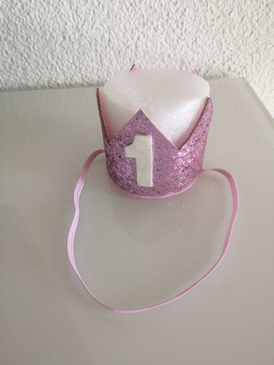 Baby 1. Geburtstag Krone - Elastische Geburtstagsmütze Für Jungen & Mädchen