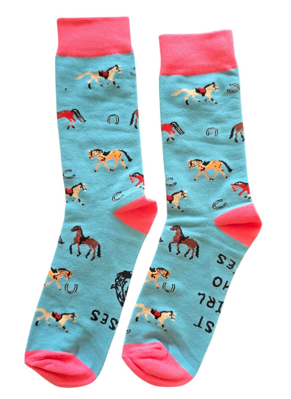 Calze: Socken Pferde/Hufeisen/Horses – Nuovo e nell'imballaggio originale da Zürich venduto da amysmith 1